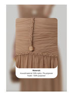 BANDEAU-MAXIKLÄNNING MED FLÄTOR