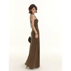 BANDEAU-MAXIKLÄNNING MED HALTERNECKBAND