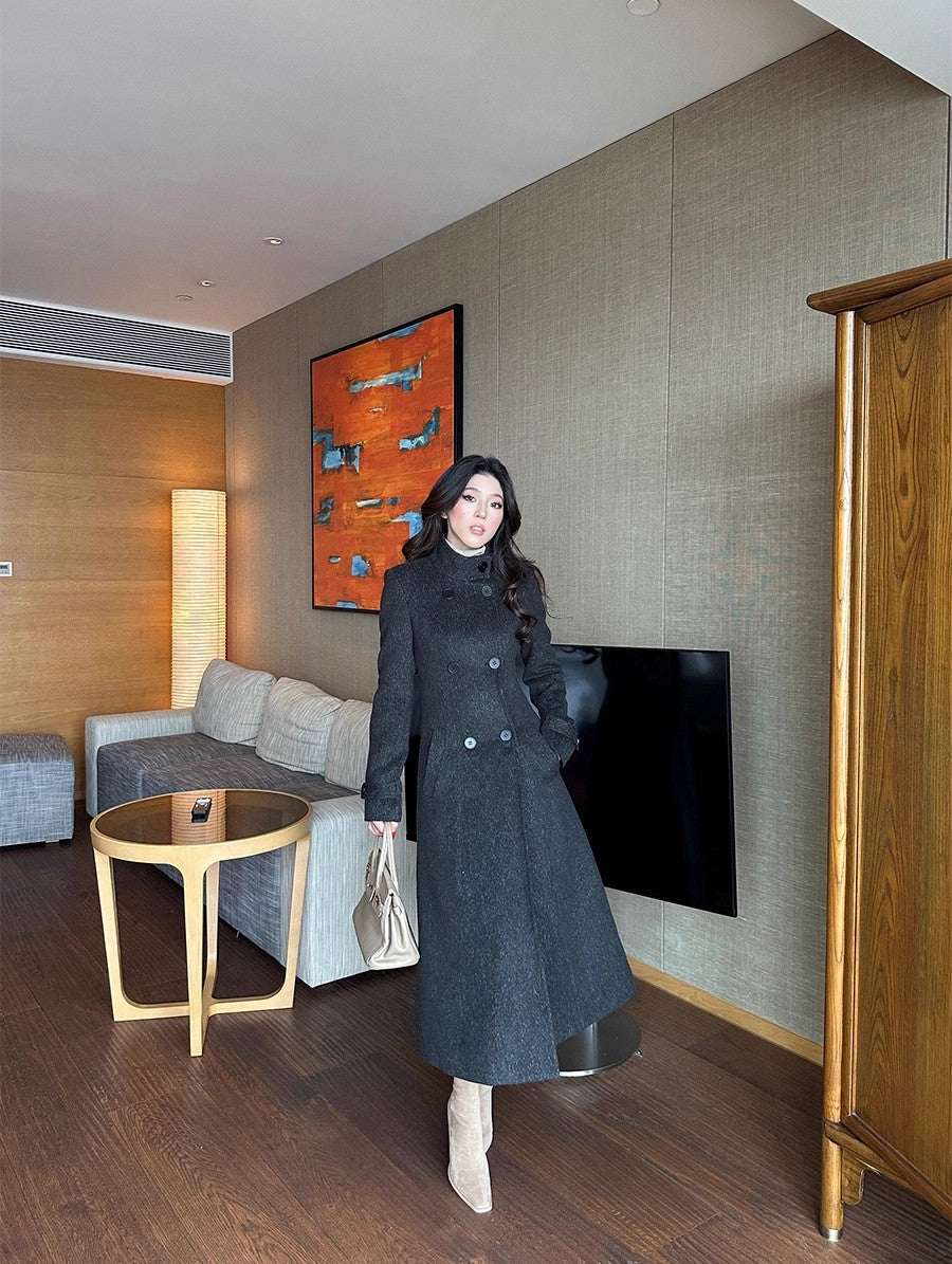 LÅNG ROCK MED STÅKRAGE