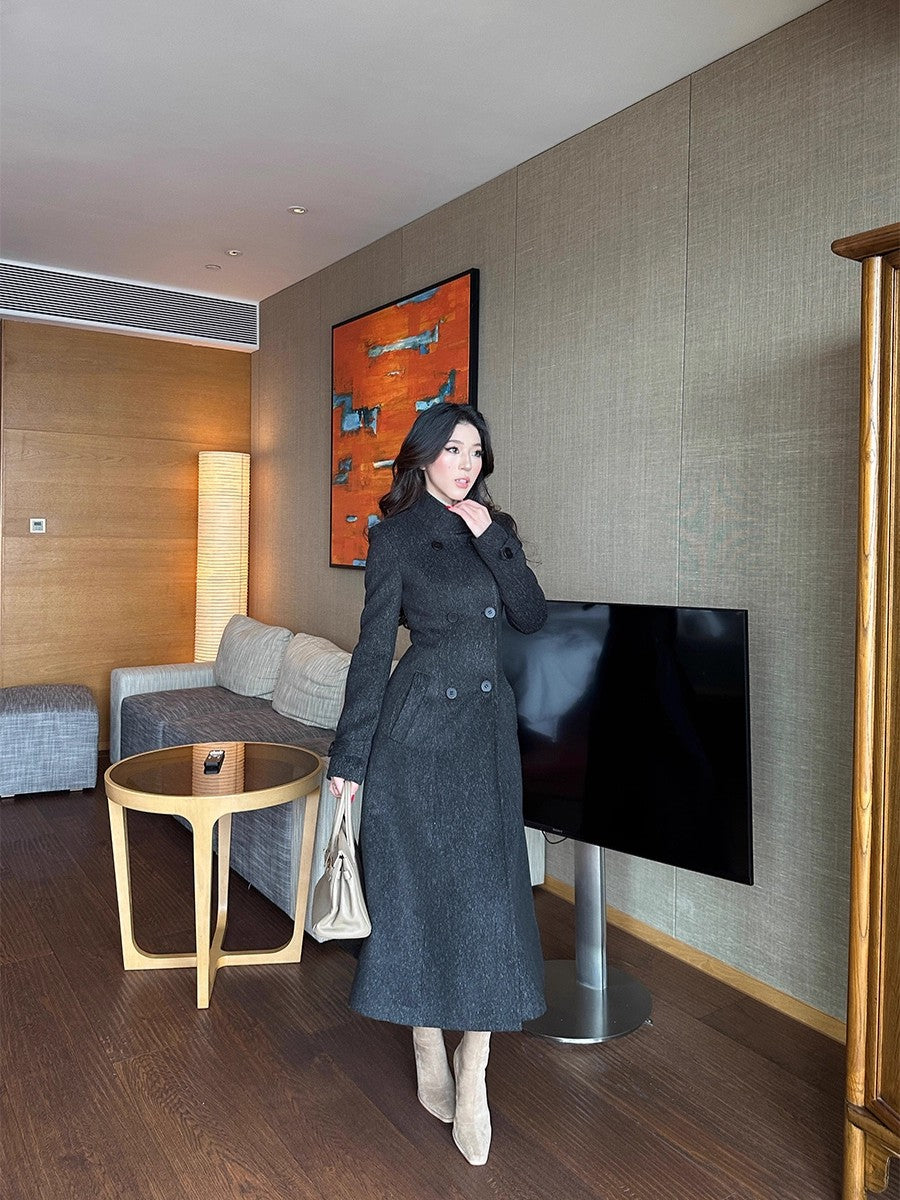 LÅNG ROCK MED STÅKRAGE