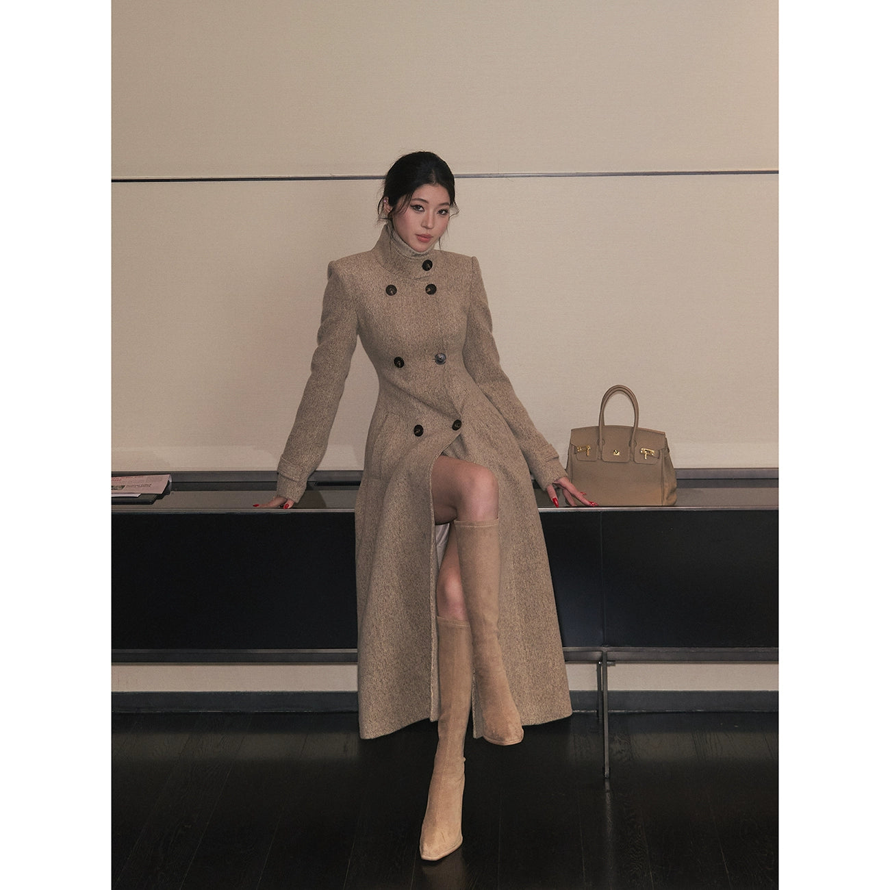 LÅNG ROCK MED STÅKRAGE