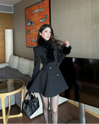 CHIC FLARED KAPPA MED PÄLSKRAGE